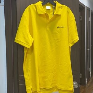 Burberry yellow polo